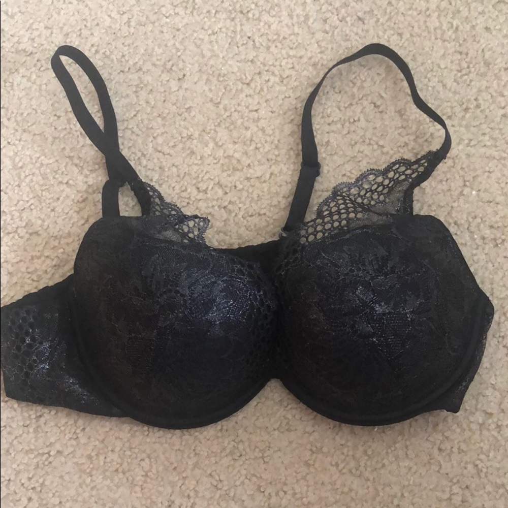 Black sparkly bra